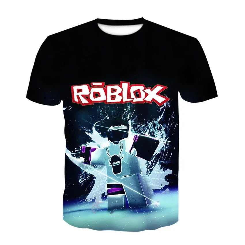 Peris Gems 2023 Roblox kid T-shirt Boys Game Sports T-shirt Child Cartoon Short sleeve top 3D Printing Casual Street Harajuku Clothes 2023 Roblox kid T-shirt Boys Game Sports T-shirt Child Cartoon Short sleeve top 3D Printing Casual Street Harajuku Clothes SHEIN Amazon Temu