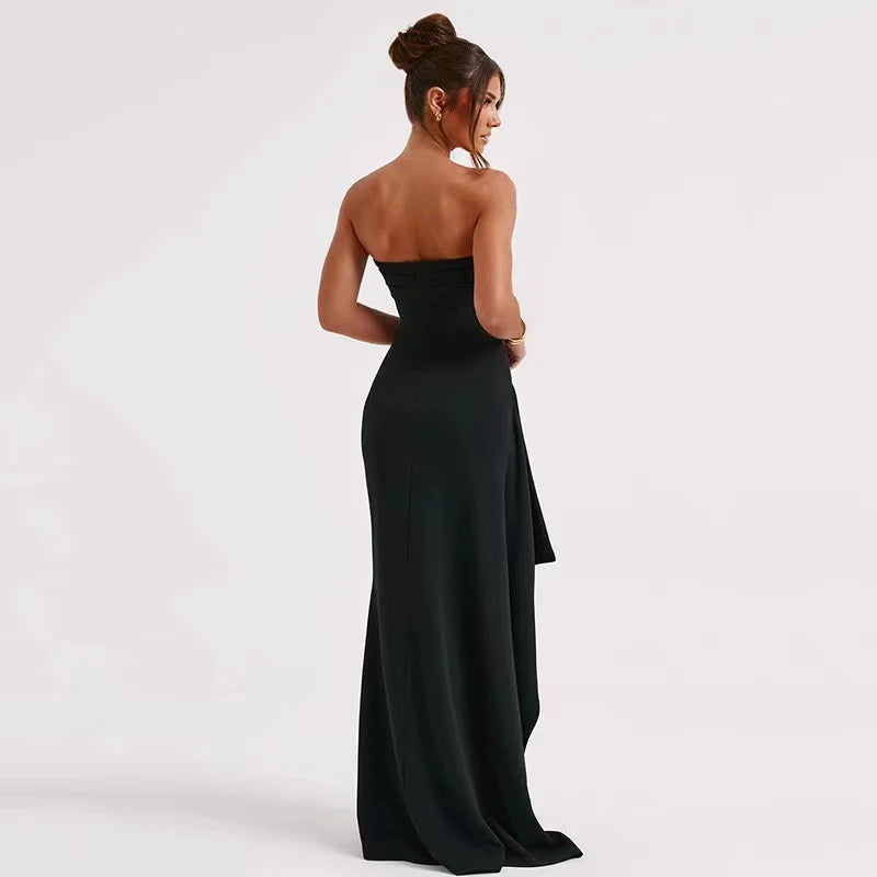 Peris Gems 2024 Summer Slash Neck Strapless Party Evening Dress Casual Sleeveless High Slit Long Dress Elegant Backless Sexy Dress Vestidos 2024 Summer Slash Neck Strapless Party Evening Dress Casual Sleeveless High Slit Long Dress Elegant Backless Sexy Dress Vestidos SHEIN Amazon Temu