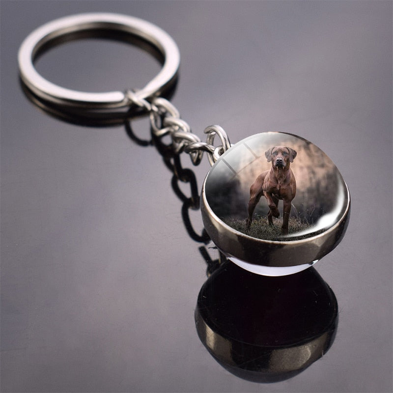 Peris Gems 21 Cute Animal Glass Ball Keychains | French Bulldog Labrador Keychains SHEIN Amazon Temu