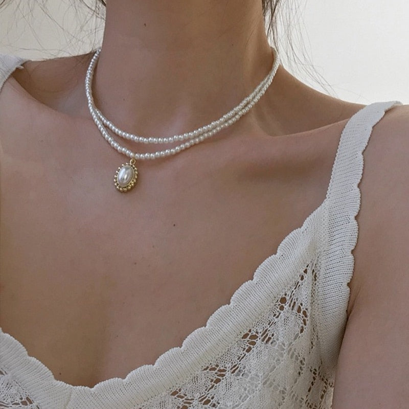 Peris Gems 21 Dainty Pearl Flower Choker Necklace for Women | Gold Pearl Necklaces Dainty Pearl Flower Choker Necklace for Women Gold Necklaces SHEIN Amazon Temu