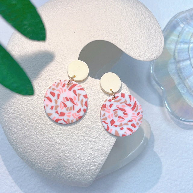 Peris Gems 21 Gradient Clay Tassel Earrings for Women | Stud Drop Earrings SHEIN Amazon Temu