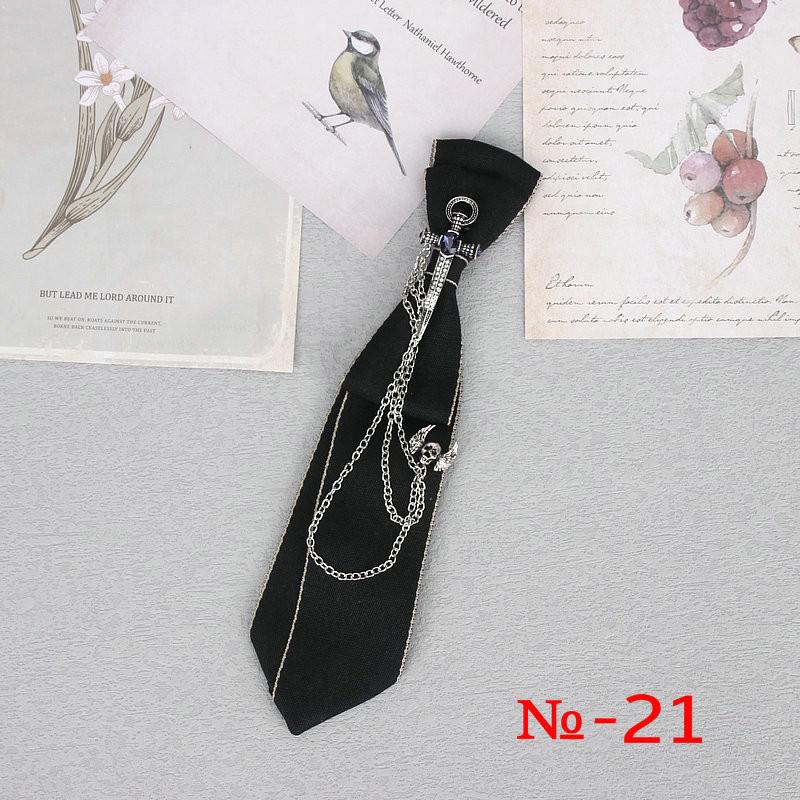 Peris Gems 21 Hand Made Black Ribbon Rhinestone Crystal Neckties - Unisex SHEIN Amazon Temu