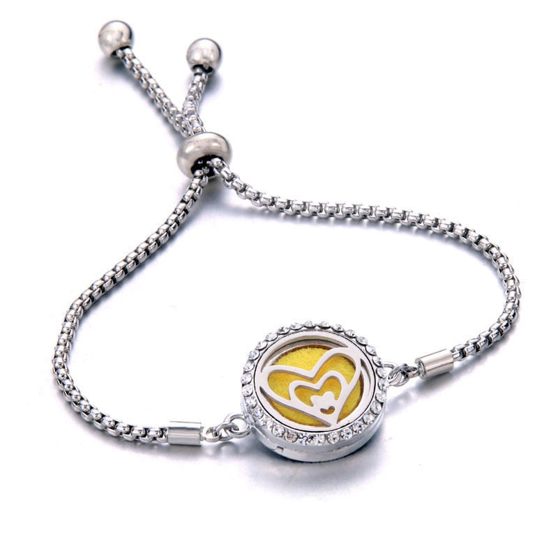 Peris Gems 21 Perfume Essential Diffuser Locket Bracelet | Adjustable Bangle Bracelets SHEIN Amazon Temu