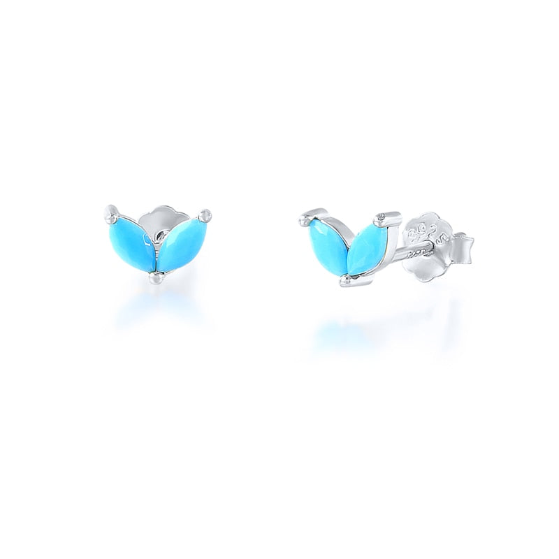 Peris Gems 22 Gold Diamond Stud Turquoise Hoop Earrings for Women | Sterling Silver Gold Earrings SHEIN Amazon Temu