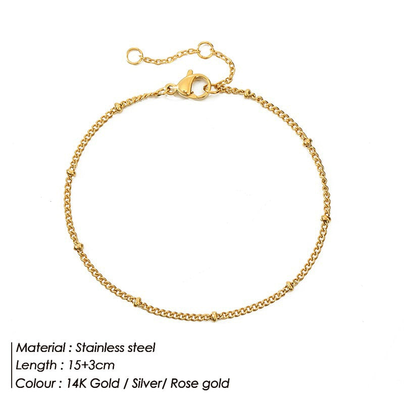 Peris Gems 22 Gold Twist Snake Chain Bracelet | Stainless Steel Bracelets SHEIN Amazon Temu