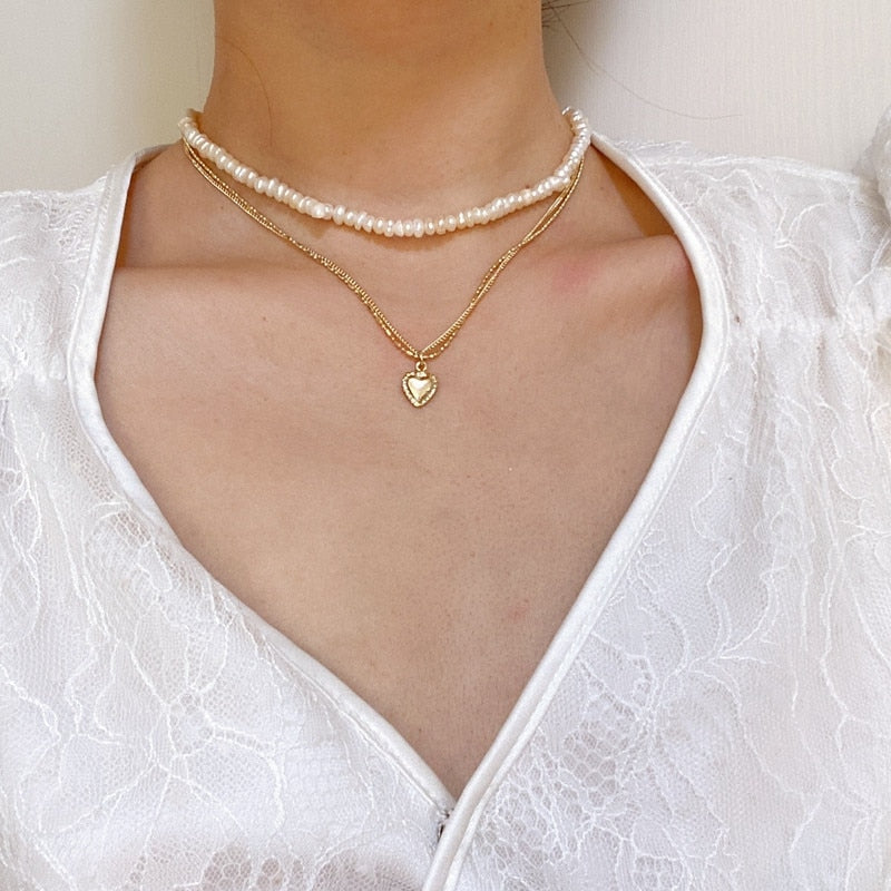 Peris Gems 23 Dainty Pearl Flower Choker Necklace for Women | Gold Pearl Necklaces Dainty Pearl Flower Choker Necklace for Women Gold Necklaces SHEIN Amazon Temu