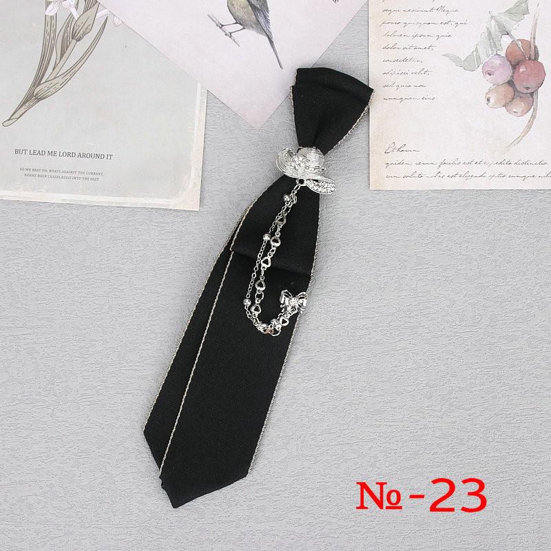 Peris Gems 23 Hand Made Black Ribbon Rhinestone Crystal Neckties - Unisex SHEIN Amazon Temu