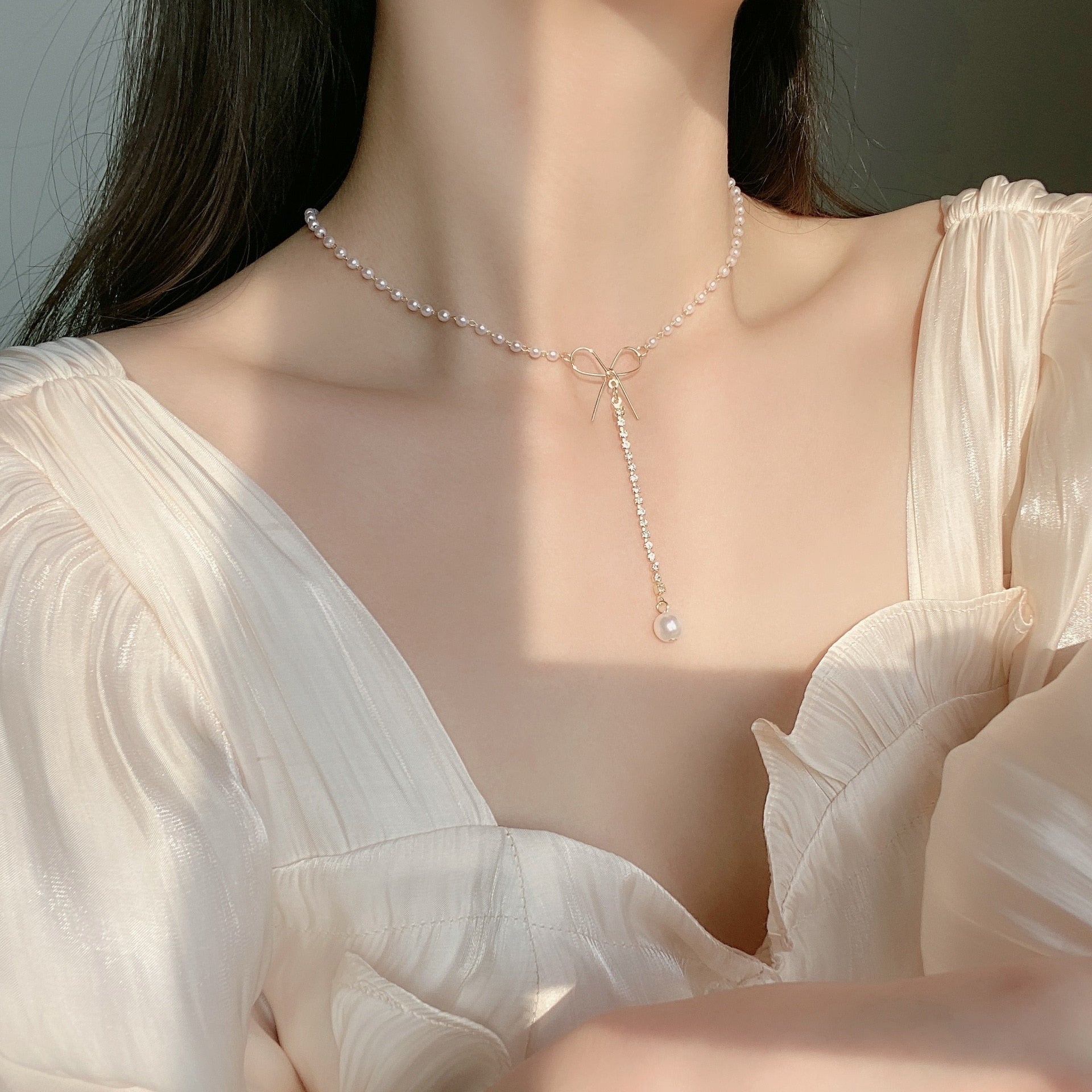 Peris Gems 25 Dainty Pearl Flower Choker Necklace for Women | Gold Pearl Necklaces Dainty Pearl Flower Choker Necklace for Women Gold Necklaces SHEIN Amazon Temu