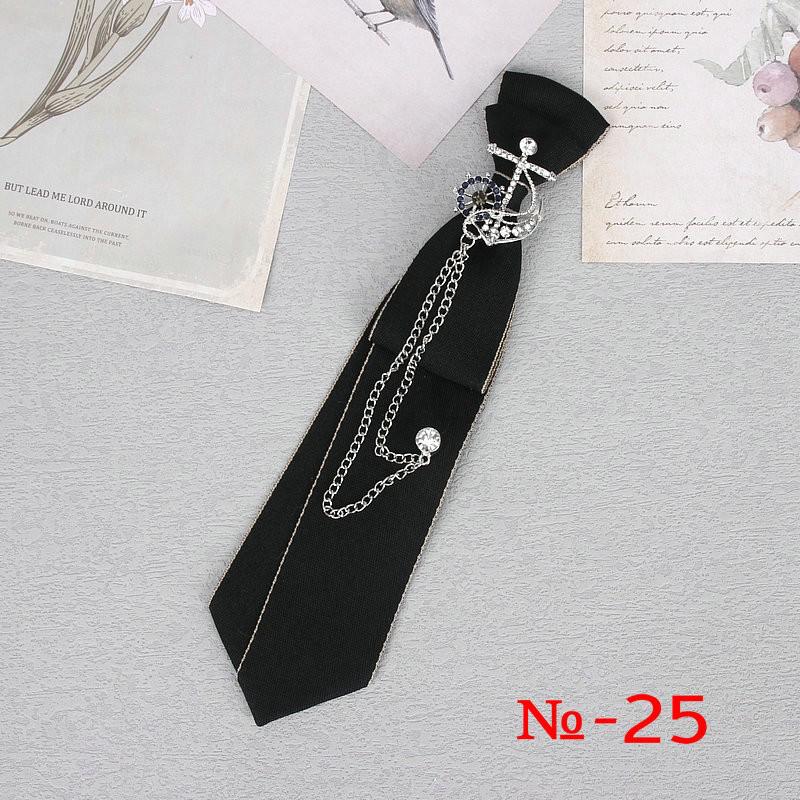 Peris Gems 25 Hand Made Black Ribbon Rhinestone Crystal Neckties - Unisex SHEIN Amazon Temu