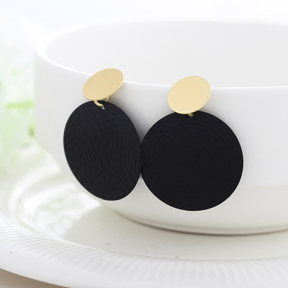 Peris Gems 26 Black and Golden Drop Earrings for Women | Hollow Dangle Earrings for Women SHEIN Amazon Temu
