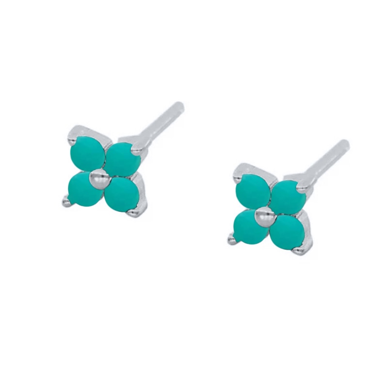 Peris Gems 26 Gold Diamond Stud Turquoise Hoop Earrings for Women | Sterling Silver Gold Earrings SHEIN Amazon Temu