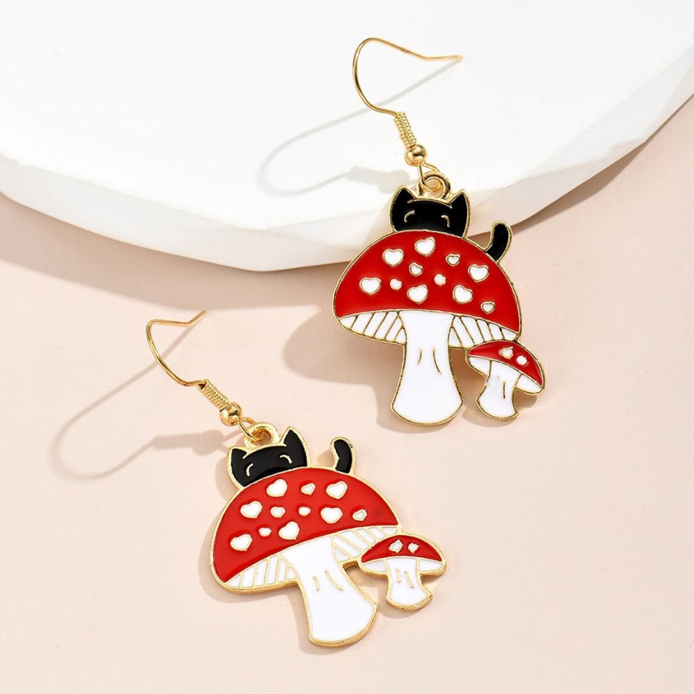 Peris Gems 27 Mushroom Hoop Butterfly Earrings for Women | Gold Silver Trendy Designer Earrings for Women SHEIN Amazon Temu