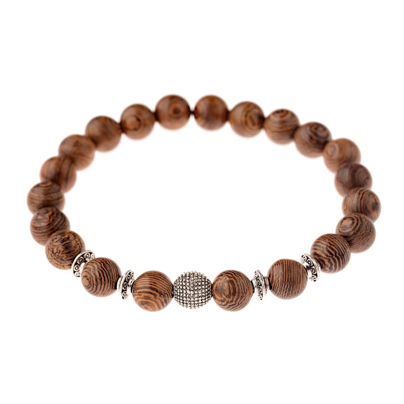 Peris Gems 27 Natural Wood Cross Beads Bracelet Unisex | Wooden Prayer Beads Bracelet SHEIN Amazon Temu