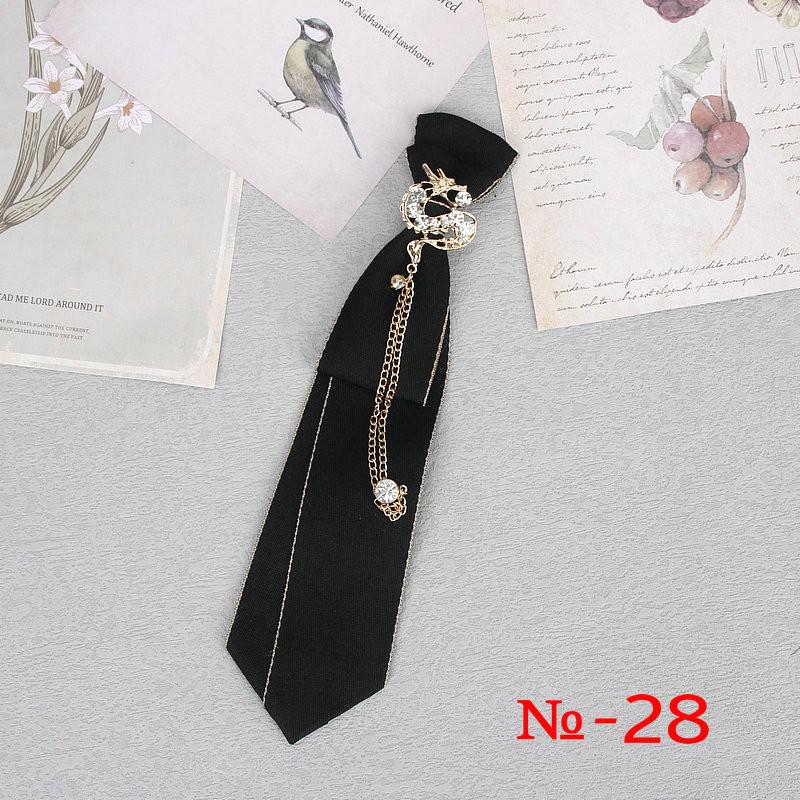 Peris Gems 28 Hand Made Black Ribbon Rhinestone Crystal Neckties - Unisex SHEIN Amazon Temu