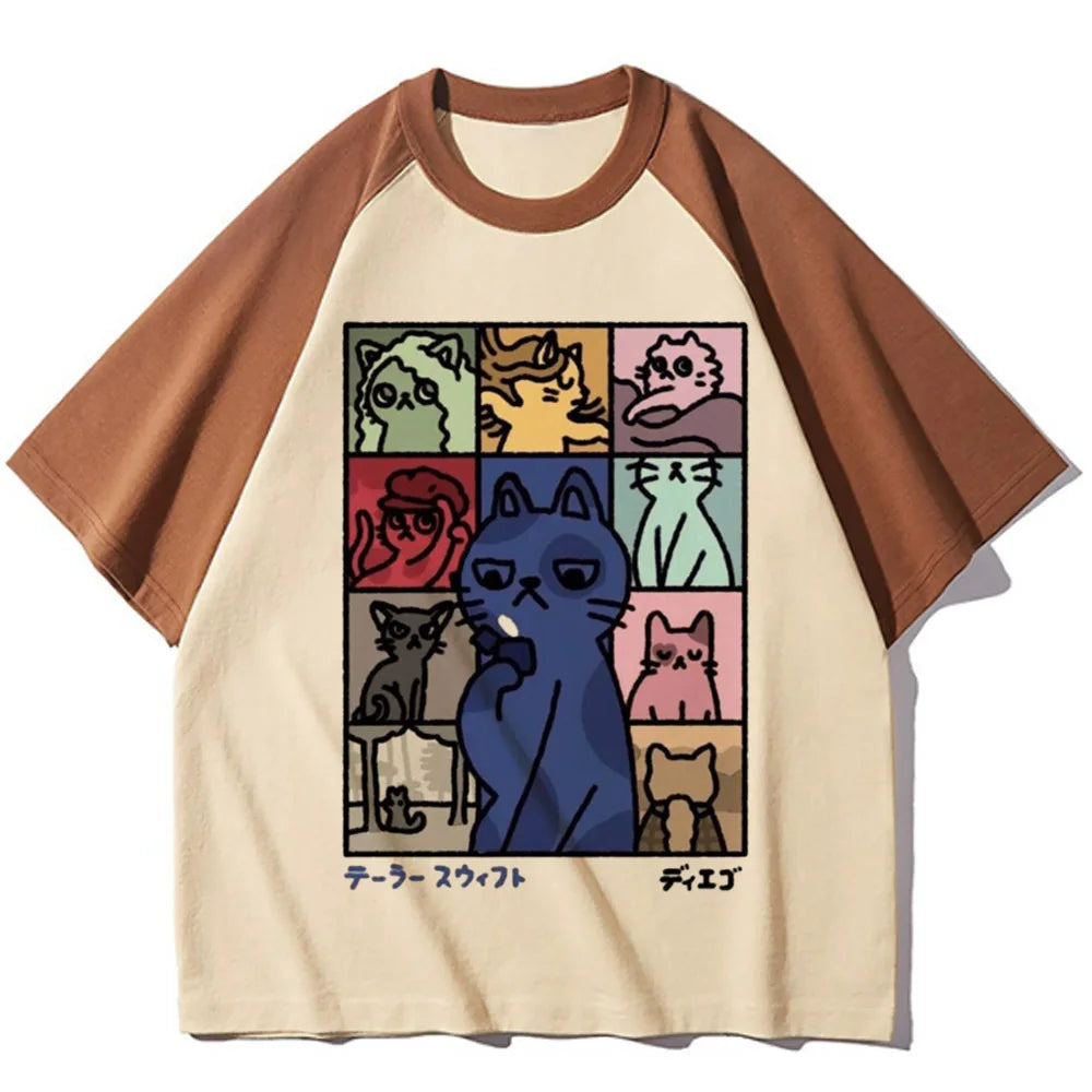 Peris Gems 29310 / XXL Funny Cat tshirt women graphic Y2K streetwear Tee girl Japanese harajuku anime clothing Funny Cat tshirt women graphic Y2K streetwear Tee girl Japanese harajuku anime clothing SHEIN Amazon Temu