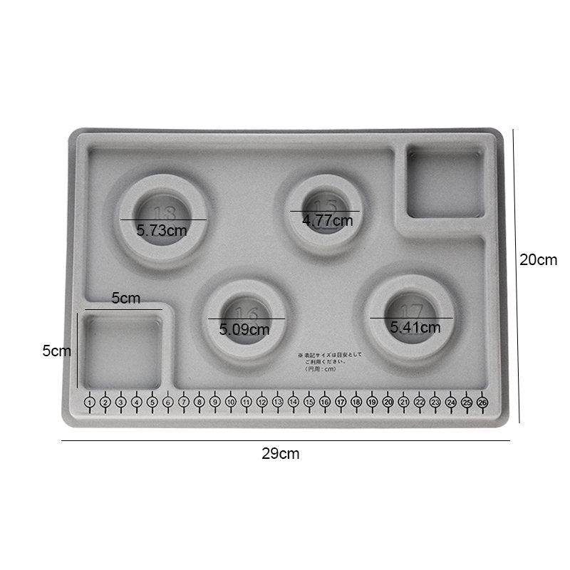 Peris Gems 29x20cm / Grey Flocked Bead Measuring & Designing Board for Jewelry DIY Crafts Flocked Bead Measuring & Designing Board for Jewelry DIY SHEIN Amazon Temu