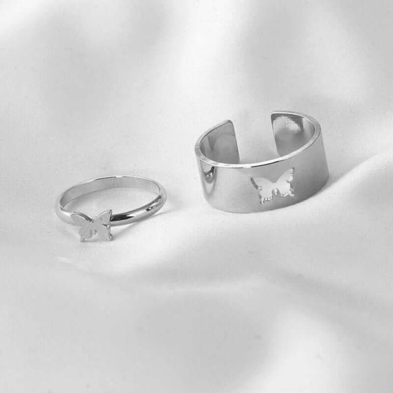 Peris Gems 2pc-7pc Silver and Gold Rings Collection for Women Silver and Gold Metal Rings for Women | 2-7pc SHEIN Amazon Temu