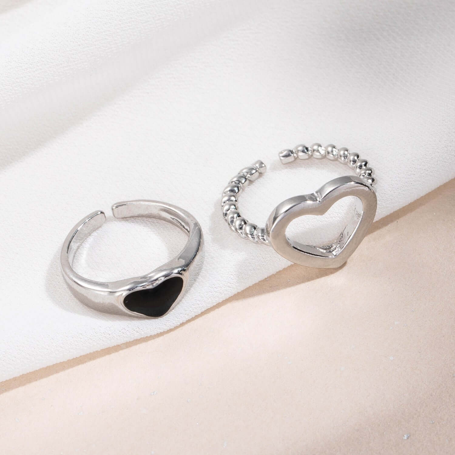 Peris Gems 2pc-7pc Silver and Gold Rings Collection for Women Silver and Gold Metal Rings for Women | 2-7pc SHEIN Amazon Temu