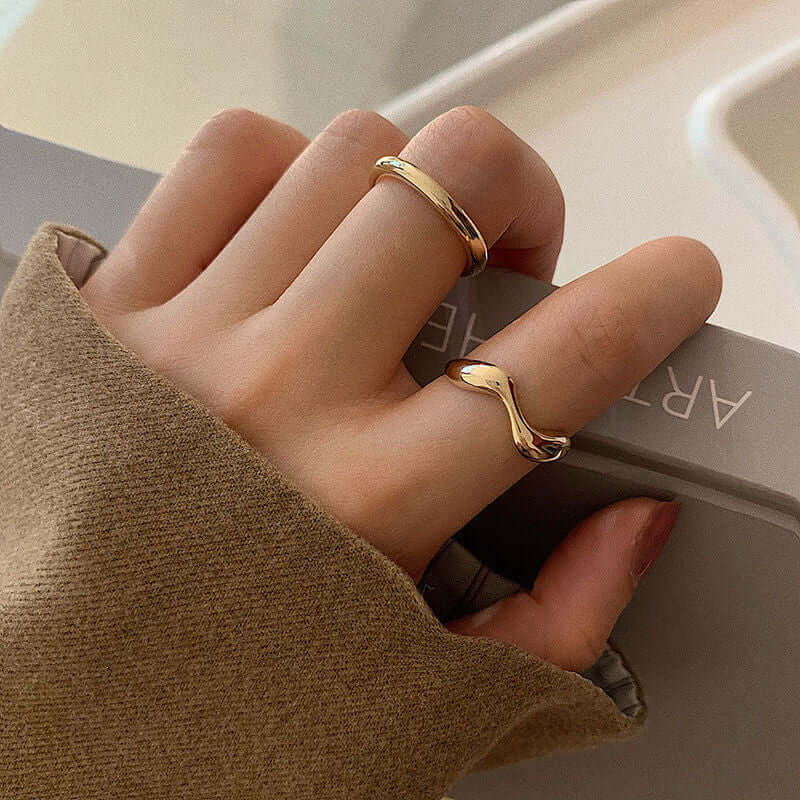 Peris Gems 2pc-7pc Silver and Gold Rings Collection for Women Silver and Gold Metal Rings for Women | 2-7pc SHEIN Amazon Temu