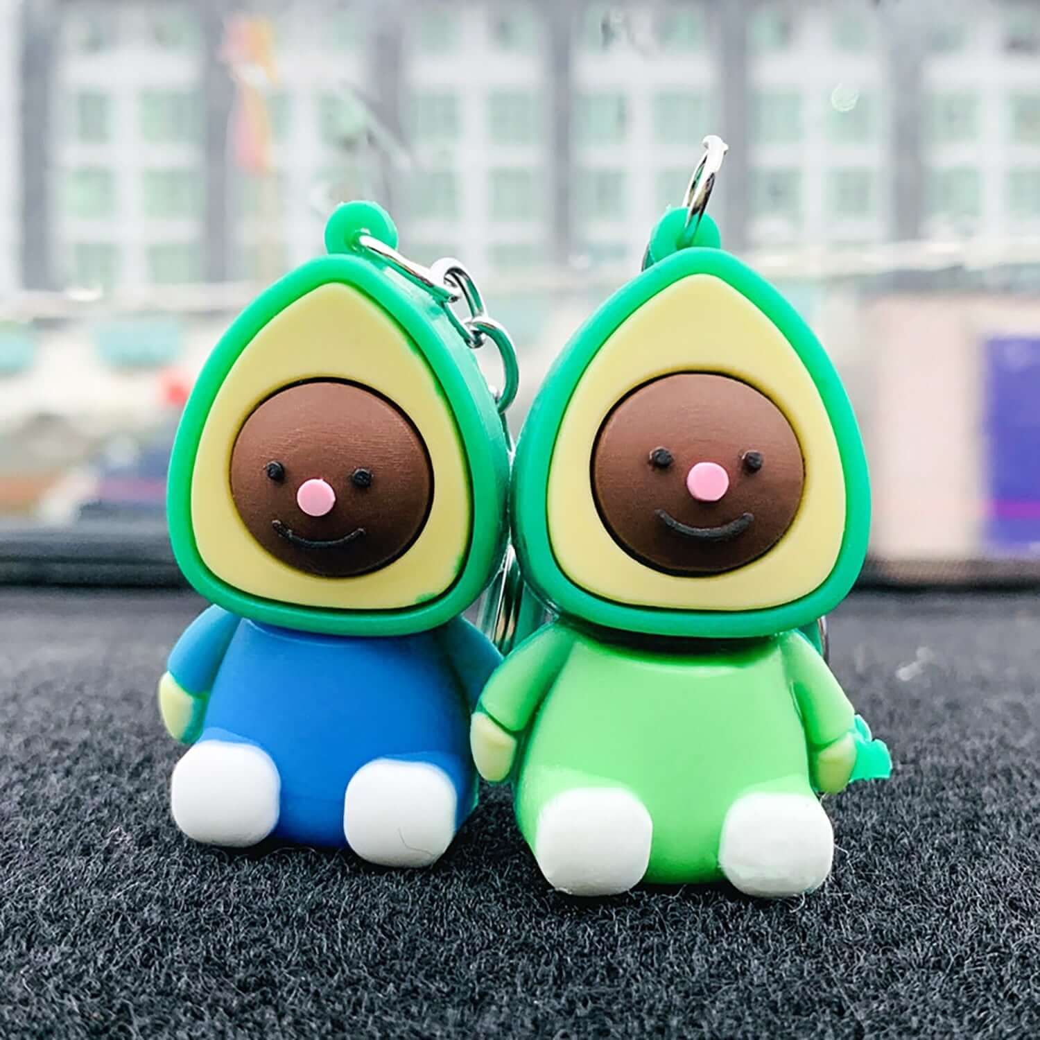 Peris Gems 2PCS-B Avocado Keychains | Cute Smiling Heart Avocado Avocado Keychains | Cute Smiling Heart Avocado Keyring SHEIN Amazon Temu