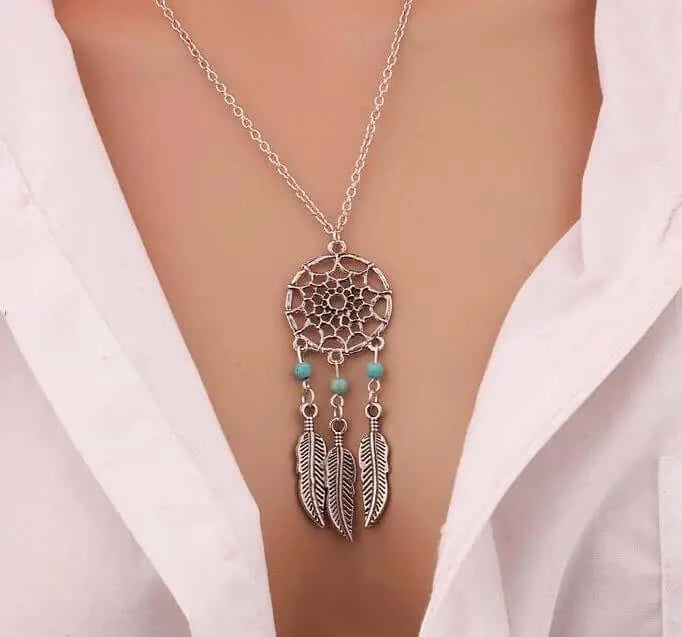 Peris Gems 3 Antique Silver Boho Pendant Necklace for Women SHEIN Amazon Temu