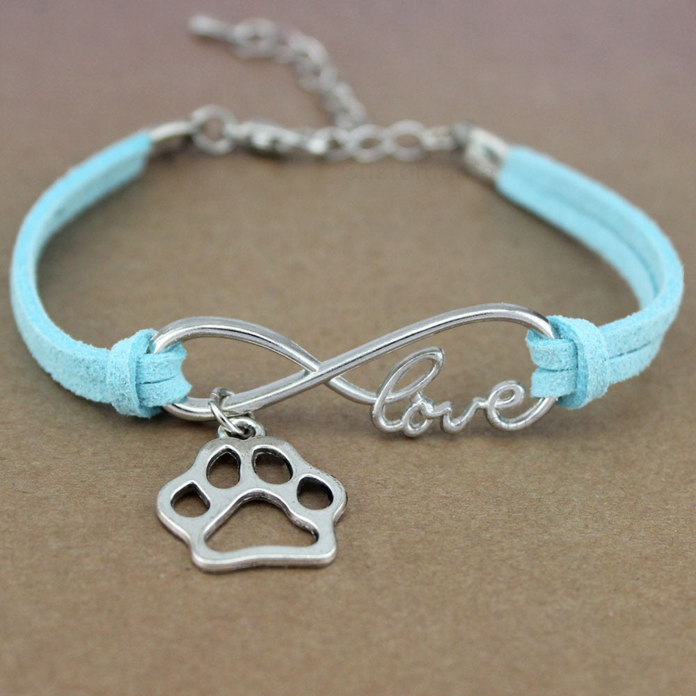 Peris Gems 3 Dog Paw Infinity Rope Bracelets for Women | Animal Love Charms Dog Paw Infinity Rope Bracelets for Women Animal Love Charms SHEIN Amazon Temu
