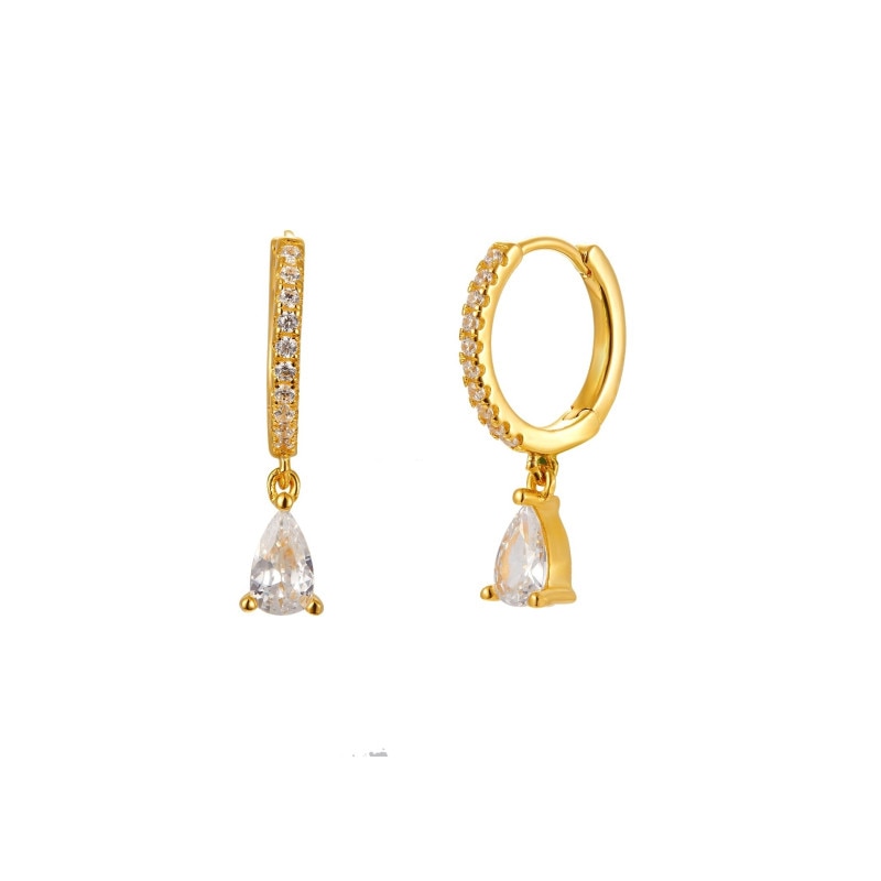 Peris Gems 3 Gold Hoop Diamond Earrings for Women | Round Gold Silver Luxury Earrings for Women SHEIN Amazon Temu