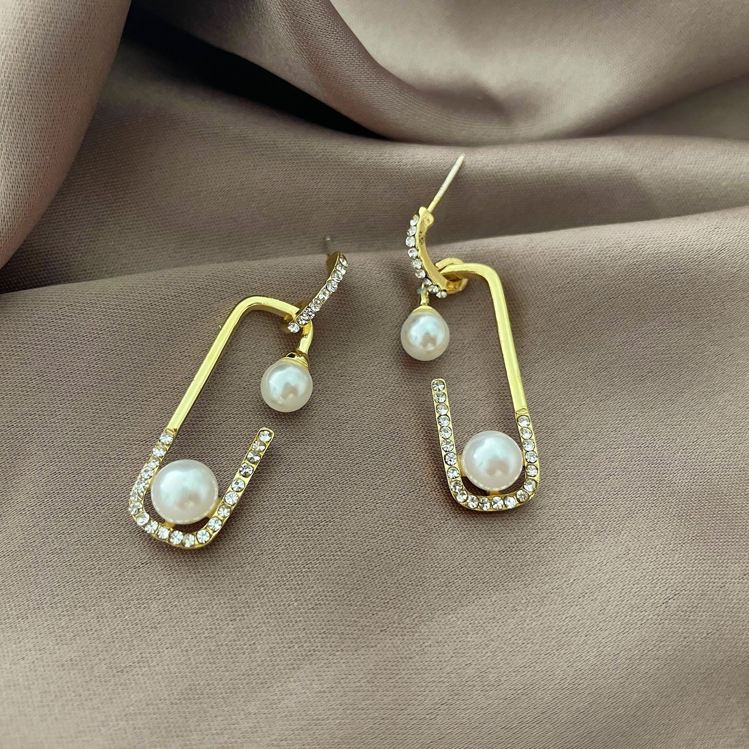 Peris Gems 3 Honeybee Pearl Earrings for Women | Gold Stud Earrings SHEIN Amazon Temu