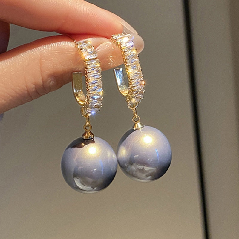Peris Gems 3 Oversized Pearl Drop Earrings for Women | Gold Dangle Earrings SHEIN Amazon Temu
