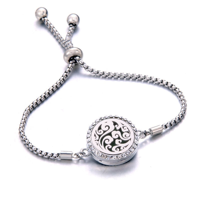 Peris Gems 3 Perfume Essential Diffuser Locket Bracelet | Adjustable Bangle Bracelets SHEIN Amazon Temu