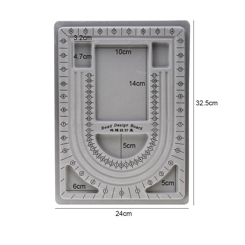 Peris Gems 32.5x24cm / Grey Flocked Bead Measuring & Designing Board for Jewelry DIY Crafts Flocked Bead Measuring & Designing Board for Jewelry DIY SHEIN Amazon Temu