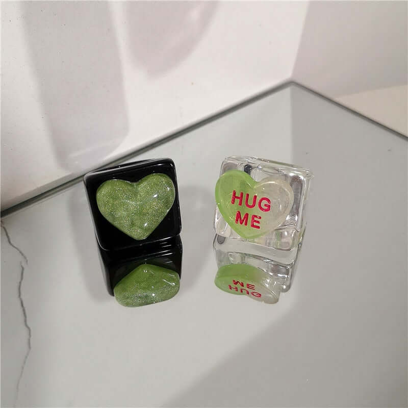 Peris Gems 32 Acrylic Candy Bear Heart Rings Collection for Women SHEIN Amazon Temu