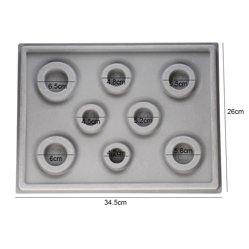 Peris Gems 34.5x25cm / Grey Flocked Bead Measuring & Designing Board for Jewelry DIY Crafts Flocked Bead Measuring & Designing Board for Jewelry DIY SHEIN Amazon Temu