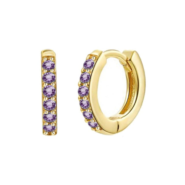 Peris Gems 37 Gold Diamond Stud Turquoise Hoop Earrings for Women | Sterling Silver Gold Earrings SHEIN Amazon Temu
