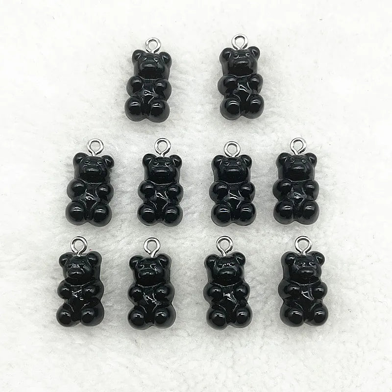 Peris Gems 39 10Pcs Candy Bear Pendant Charms for Necklace Bracelet Earrings Jewelry Making Diy Findings Resin Bears Christmas Making SHEIN Amazon Temu