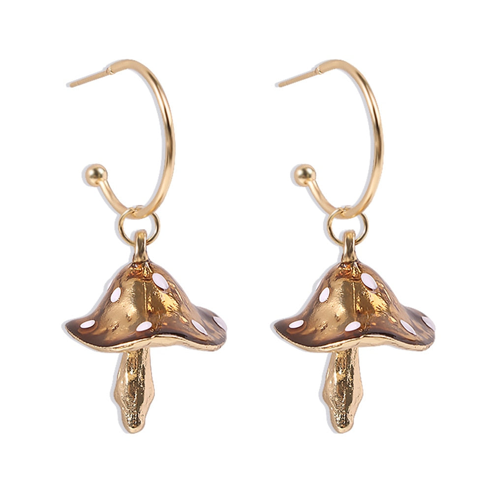 Peris Gems 39 Mushroom Hoop Butterfly Earrings for Women | Gold Silver Trendy Designer Earrings for Women SHEIN Amazon Temu
