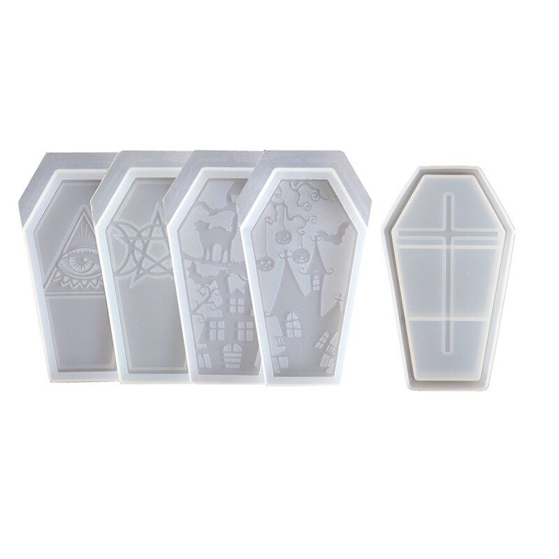 Peris Gems 4 covers and 1 base DIY Crystal Epoxy Resin Halloween Coffin Storage Box Silicone Mold DIY Crystal Epoxy Resin Halloween Coffin Storage Silicone SHEIN Amazon Temu
