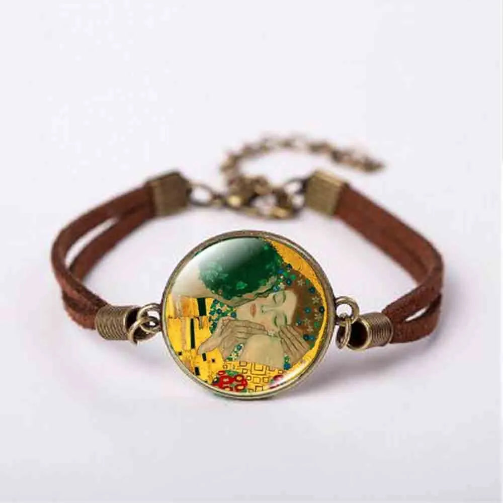 Peris Gems 4 Mother and Child by Gustav Klimt Art Photo Bracelet SHEIN Amazon Temu