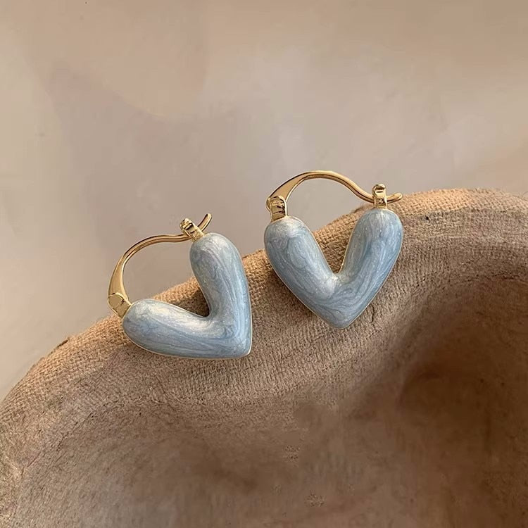 Peris Gems 4 Pearl Heart Stud Earrings for Women | Gold Love Dangle Earrings Pearl Heart Stud Earrings for Women Gold Love Dangle Earring SHEIN Amazon Temu