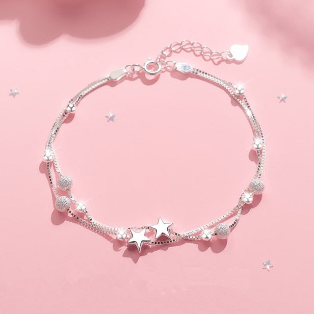 Peris Gems 4 Silver Heart Tassel Bracelet for Women | Dreamcatcher Feather Bracelet Silver Heart Tassel Bracelet for Women | Feather Bracelet SHEIN Amazon Temu