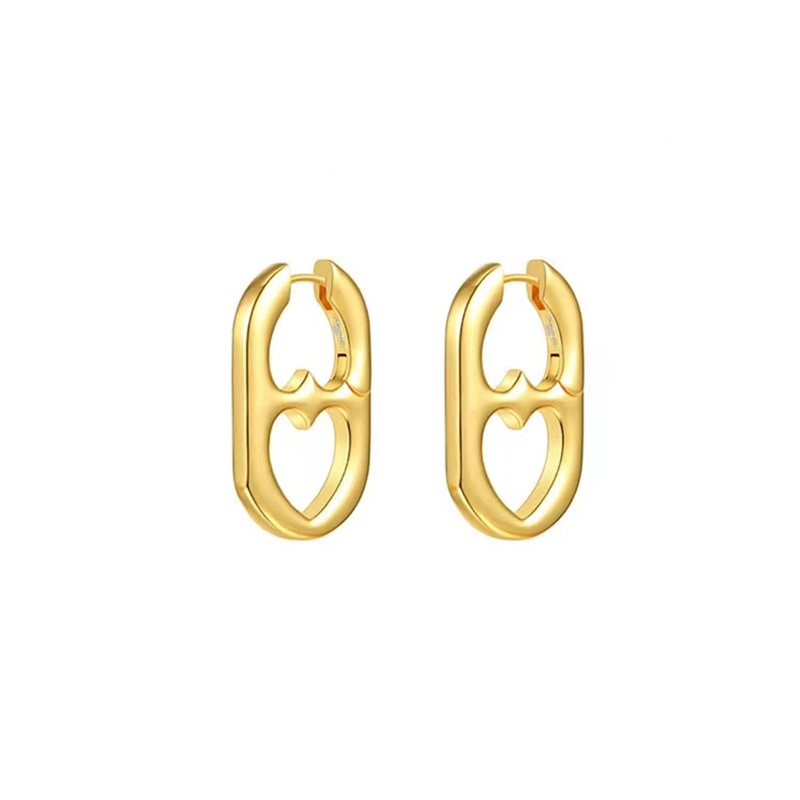 Peris Gems 4 Silver Hollow Double Heart Earrings for Women | Soda Pop Top Earrings SHEIN Amazon Temu
