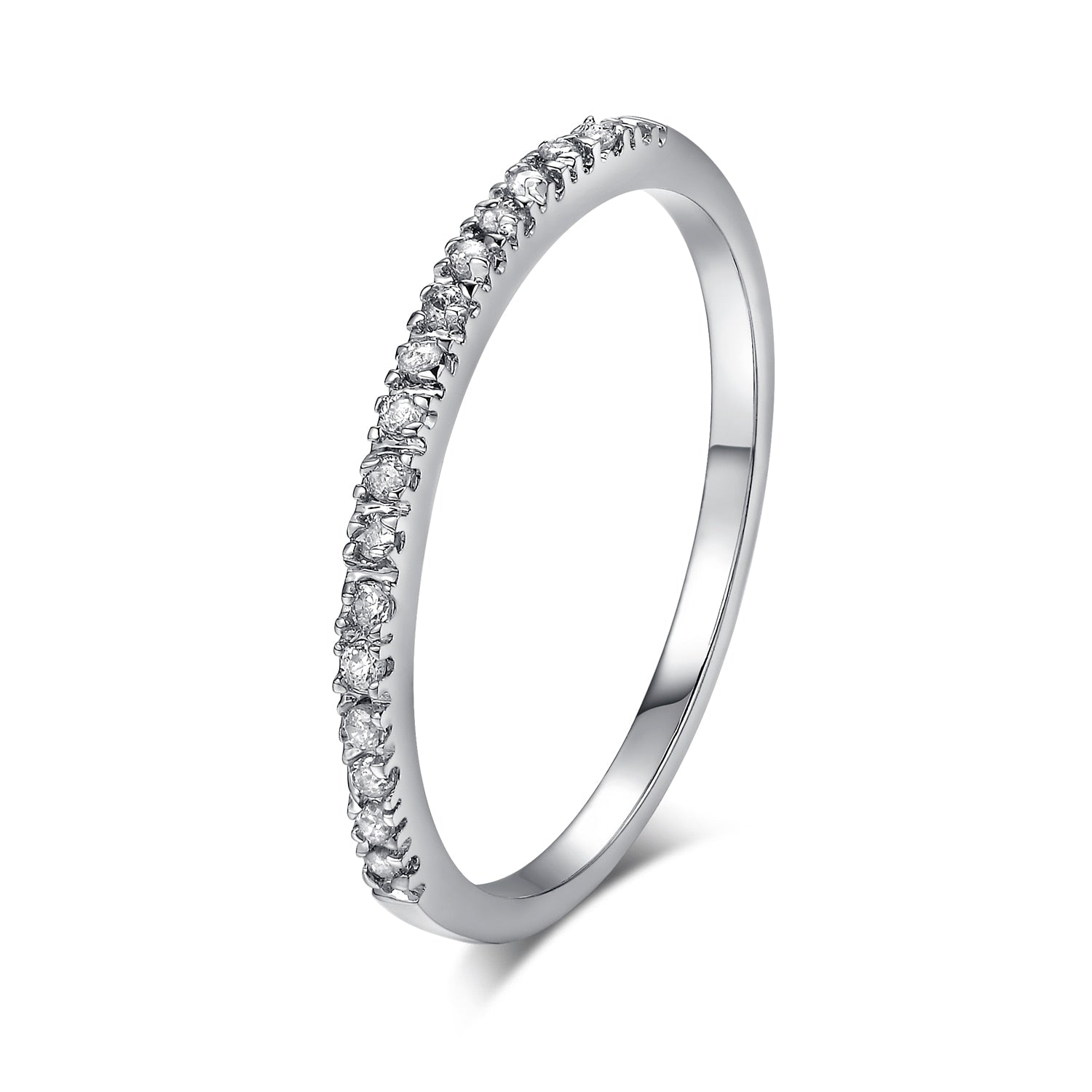 Peris Gems 4 / White Gold Cute Love Wedding Engagement Rings - Micro Pave CZ Crystal SHEIN Amazon Temu