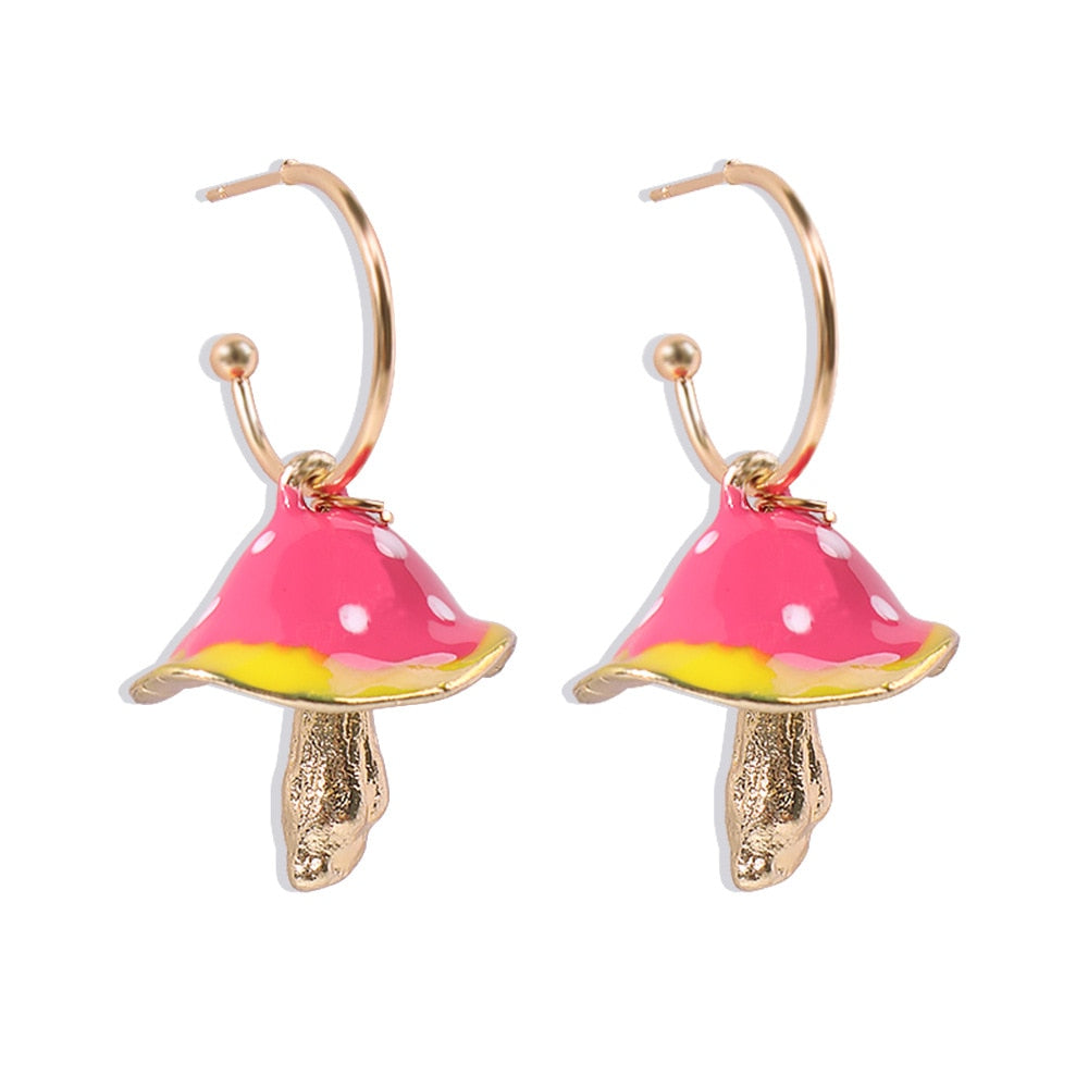 Peris Gems 41 Mushroom Hoop Butterfly Earrings for Women | Gold Silver Trendy Designer Earrings for Women SHEIN Amazon Temu