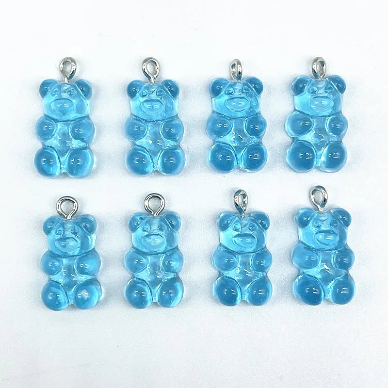 Peris Gems 42 10Pcs Candy Bear Pendant Charms for Necklace Bracelet Earrings Jewelry Making Diy Findings Resin Bears Christmas Making SHEIN Amazon Temu