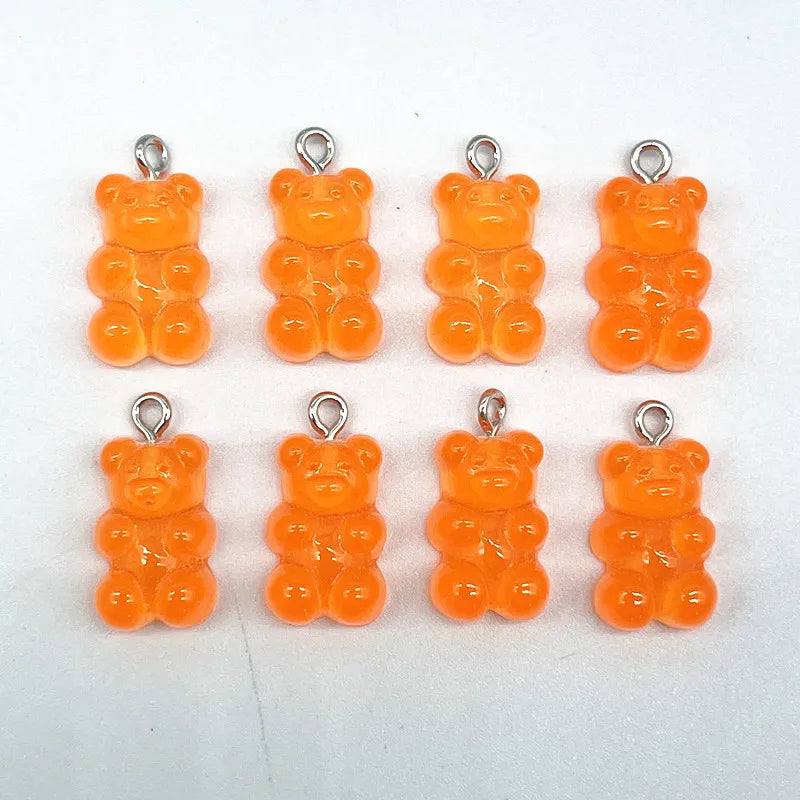 Peris Gems 43 10Pcs Candy Bear Pendant Charms for Necklace Bracelet Earrings Jewelry Making Diy Findings Resin Bears Christmas Making SHEIN Amazon Temu