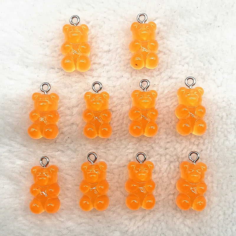 Peris Gems 43 10Pcs Candy Bear Pendant Charms for Necklace Bracelet Earrings Jewelry Making Diy Findings Resin Bears Christmas Making SHEIN Amazon Temu