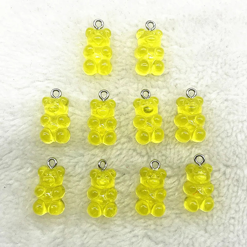 Peris Gems 44 10Pcs Candy Bear Pendant Charms for Necklace Bracelet Earrings Jewelry Making Diy Findings Resin Bears Christmas Making SHEIN Amazon Temu