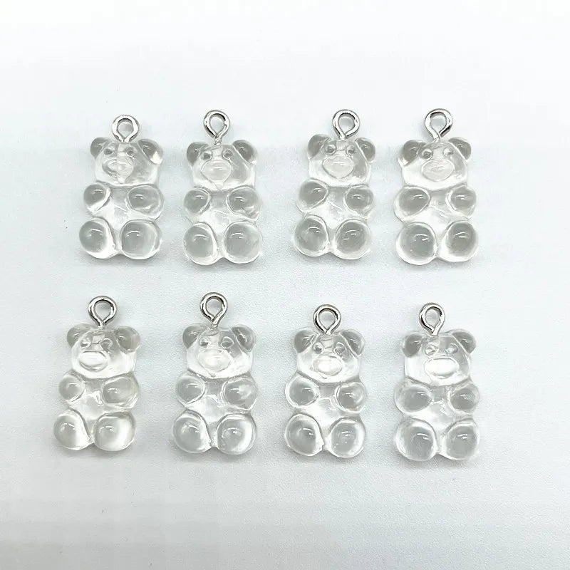 Peris Gems 47 10Pcs Candy Bear Pendant Charms for Necklace Bracelet Earrings Jewelry Making Diy Findings Resin Bears Christmas Making SHEIN Amazon Temu