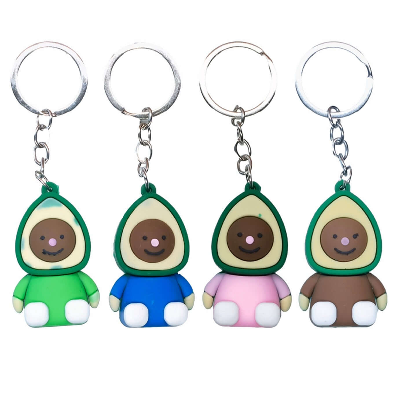 Peris Gems 4PCS Avocado Keychains | Cute Smiling Heart Avocado Avocado Keychains | Cute Smiling Heart Avocado Keyring SHEIN Amazon Temu