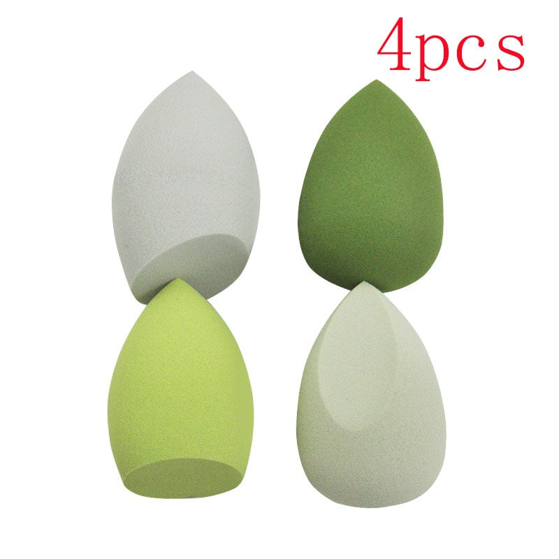 Peris Gems 4pcs Green Bevel Makeup Sponges | Beauty Cosmetic Makeup Ball SHEIN Amazon Temu